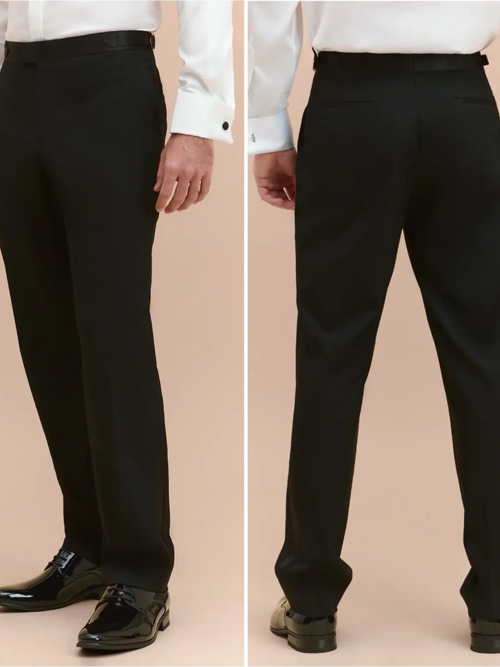 Azazie Black Tuxedo Trousers slim 28 NWT men, teen, boys suit pants